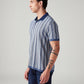Men's Abstract Slim Fit Polo T-Shirt - Side View