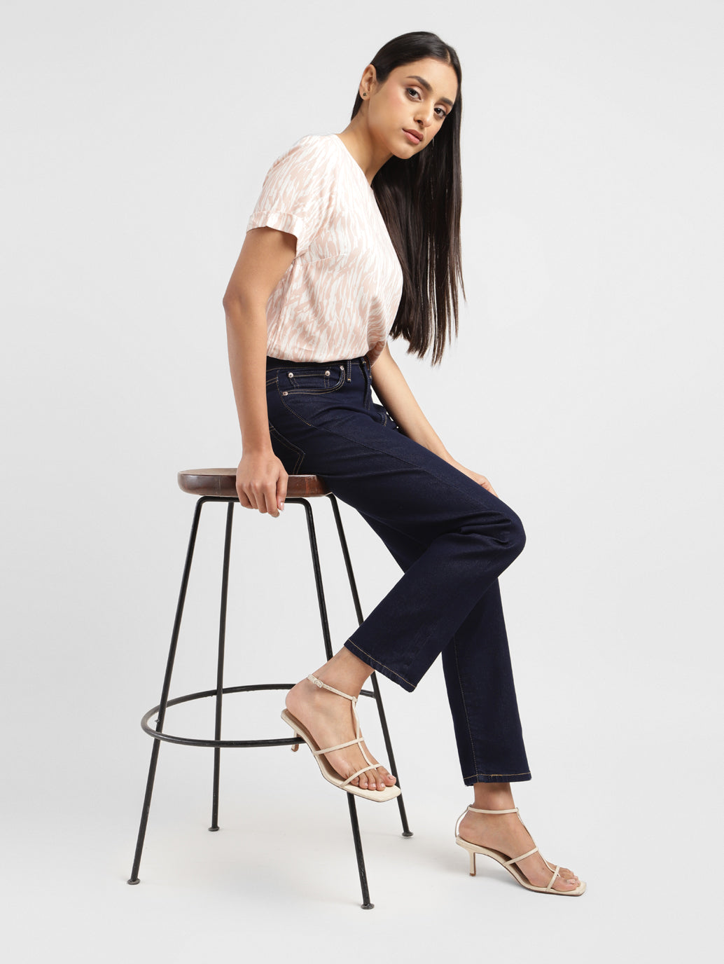 Women's Blue Wedgie Straight Fit Mid Rise Jeans - 3429c59d-c1fb-486c-a378-5bfe96da9064 View