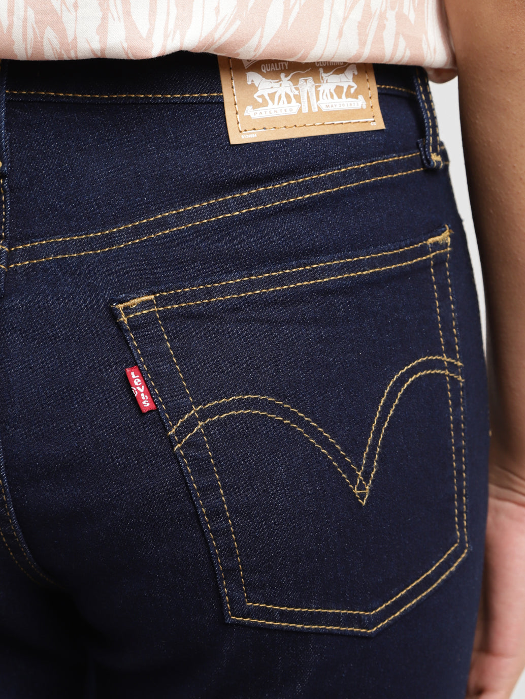 Women's Blue Wedgie Straight Fit Mid Rise Jeans - 457c504b-7f8f-4f2c-9dc9-2c3cf7614e44 View