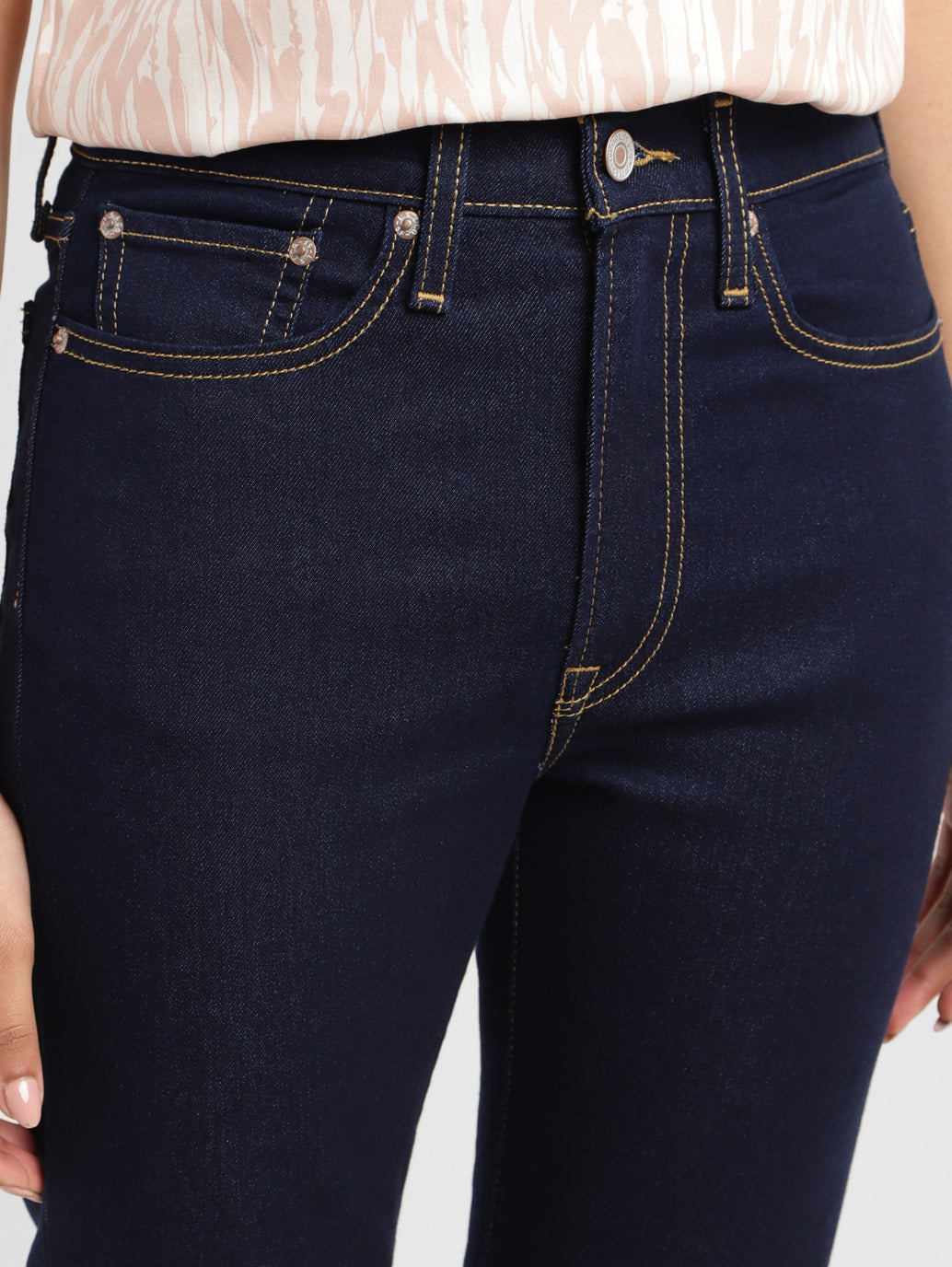 Women's Blue Wedgie Straight Fit Mid Rise Jeans - 9c4bdaf3-5b84-419e-90e2-90c898ff7659 View