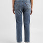 Women's Blue Wedgie Straight Fit Mid Rise Jeans - 661d5512-5672-4b8e-95cd-a28fbdee37c5 View