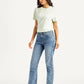 Women's Blue Wedgie Straight Fit Mid Rise Jeans - Side View