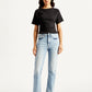 Women's Blue Wedgie Straight Fit Mid Rise Jeans - Front View