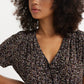 Women's Printed Multicolor Crew Neck Dress - Details View