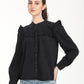 Women's Solid Oversized Shirt - Front View