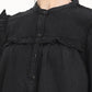 Women's Solid Oversized Shirt - Detail View