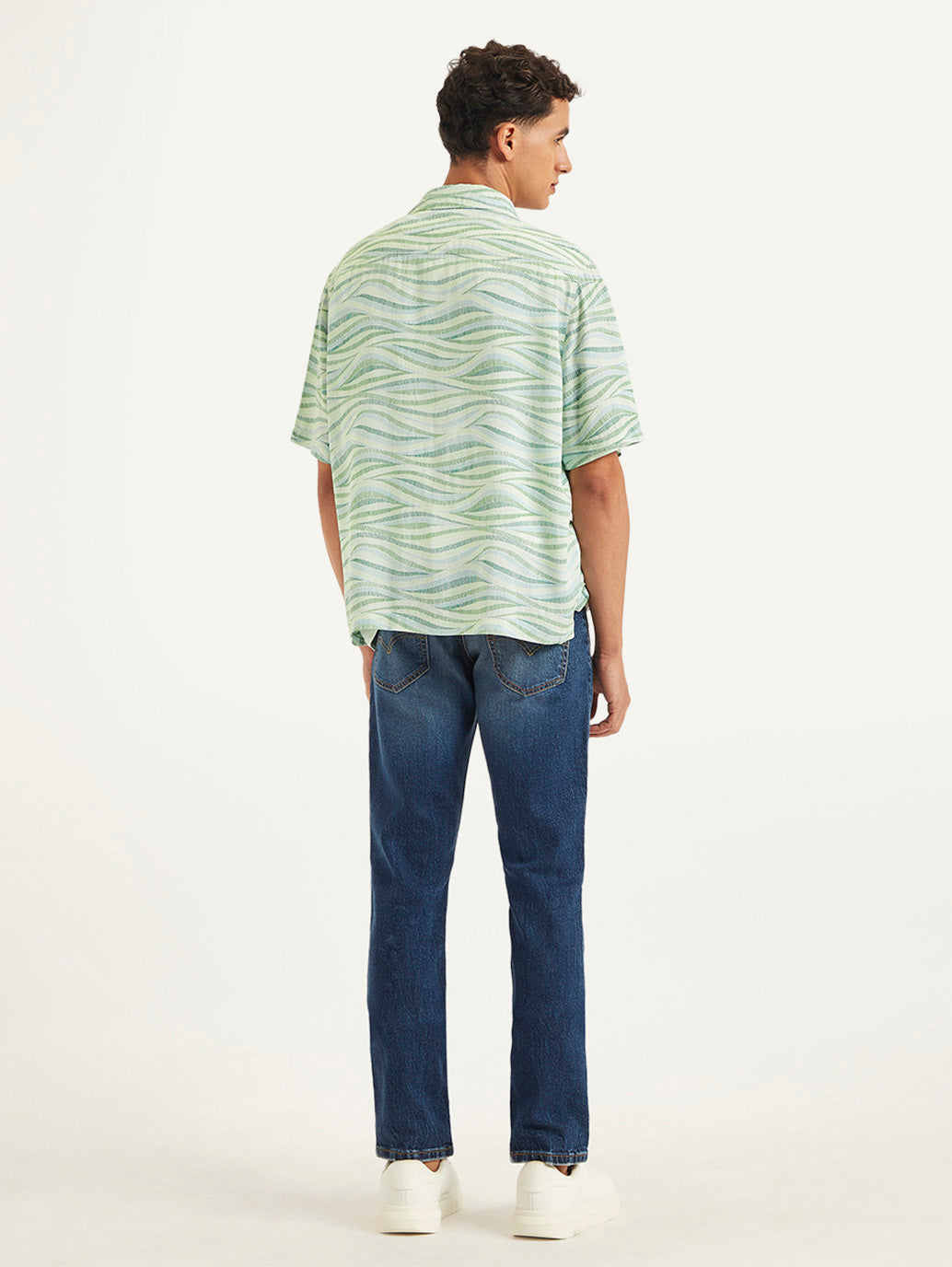 Men's Printed Regular Fit Camp Shirt - 7f8a49ec-4599-468a-9fbc-3a22a26c2e90 View