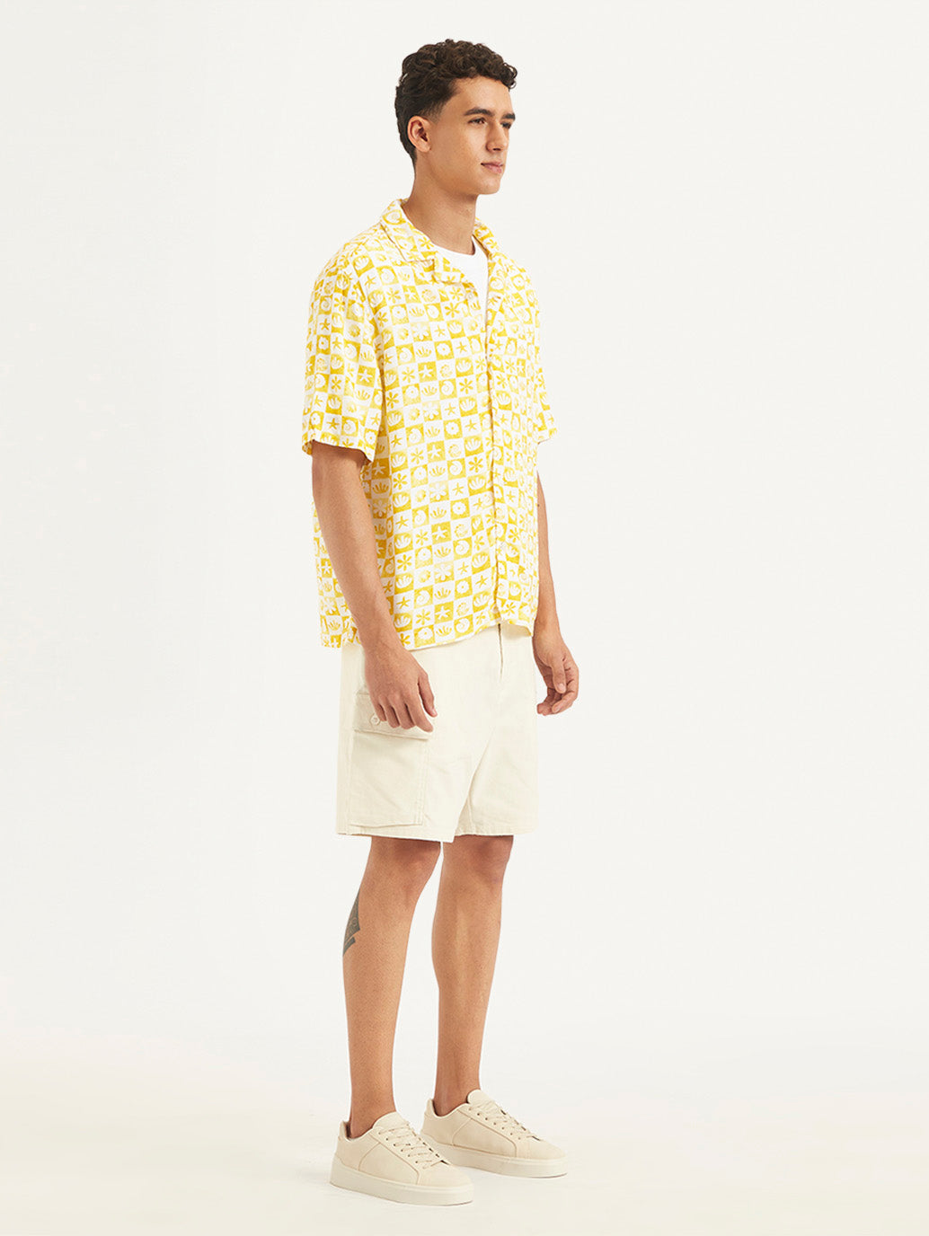 Men's Printed Relaxed Fit Camp Shirt