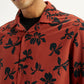 Men's Floral Print Relaxed Fit Camp Shirt - Detail View