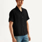 Men's Resort Collar Textured Relaxed Fit Shirt - Side View