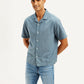 Men's Resort Collar Chevron Relaxed Fit Shirt - Styleshot View
