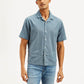 Men's Resort Collar Chevron Relaxed Fit Shirt - Front View