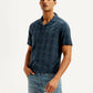 Men's Embroidered Resort Collar Relaxed Fit Shirt - Styleshot View