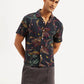 Men's Resort Collar Floral Relaxed Fit Camp Shirt - Styleshot View