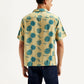 Men's Resort Collar Floral Relaxed Fit Shirt - Back View