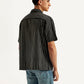 Men's Resort Collar Striped Relaxed Fit Shirt - Back View