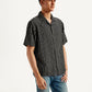 Men's Resort Collar Striped Relaxed Fit Shirt - Side View