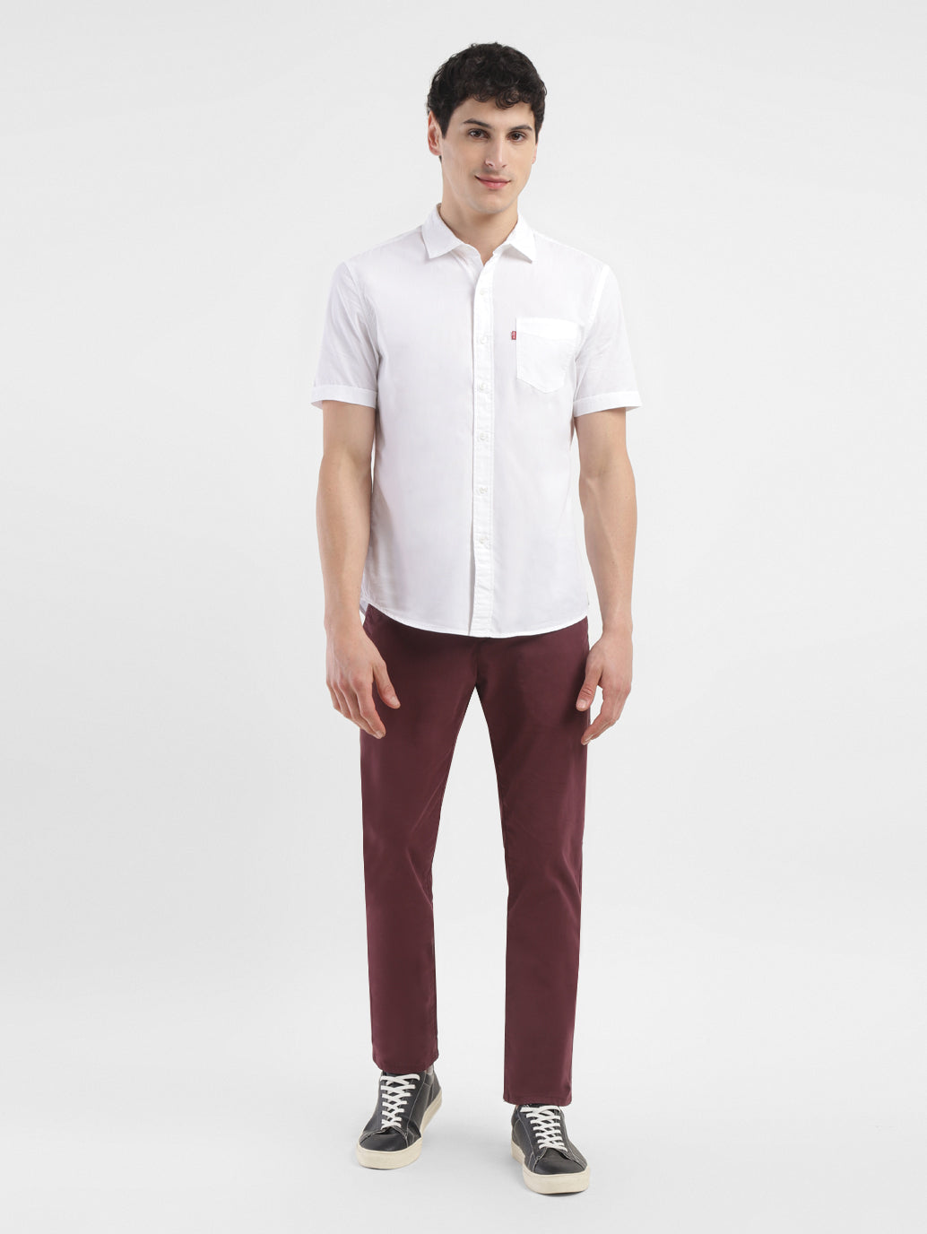 Men's 511 Maroon Slim Fit Chinos