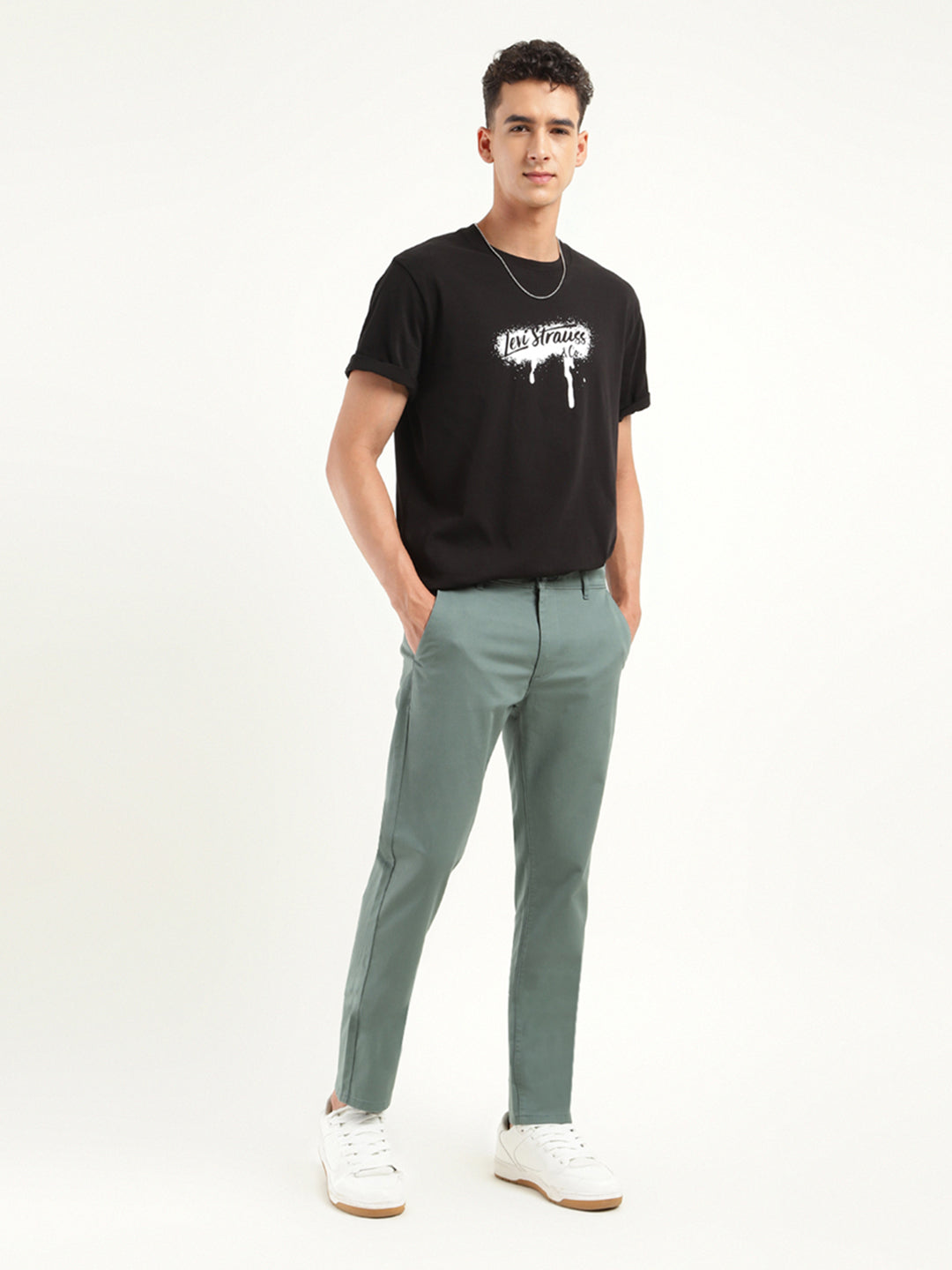 Men's 511 Slim Fit Light Green Chinos - 20shot View