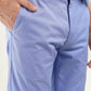 Men's Light Blue Slim Fit Chinos - Detail View