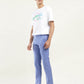 Men's Light Blue Slim Fit Chinos - side View