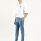 Men's Blue Slim Fit Chinos - side View