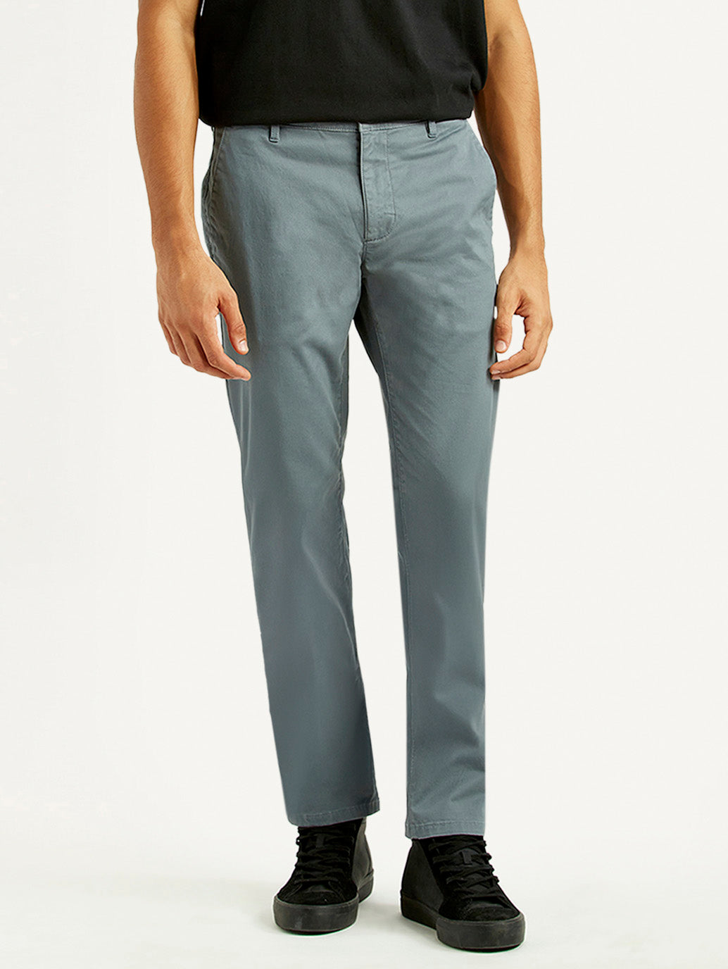 Men's 511 Teal Green Slim Fit Mid Rise Chinos - Front View