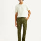Men's 511 Olive Green Slim Fit Mid Rise Chinos - Front View