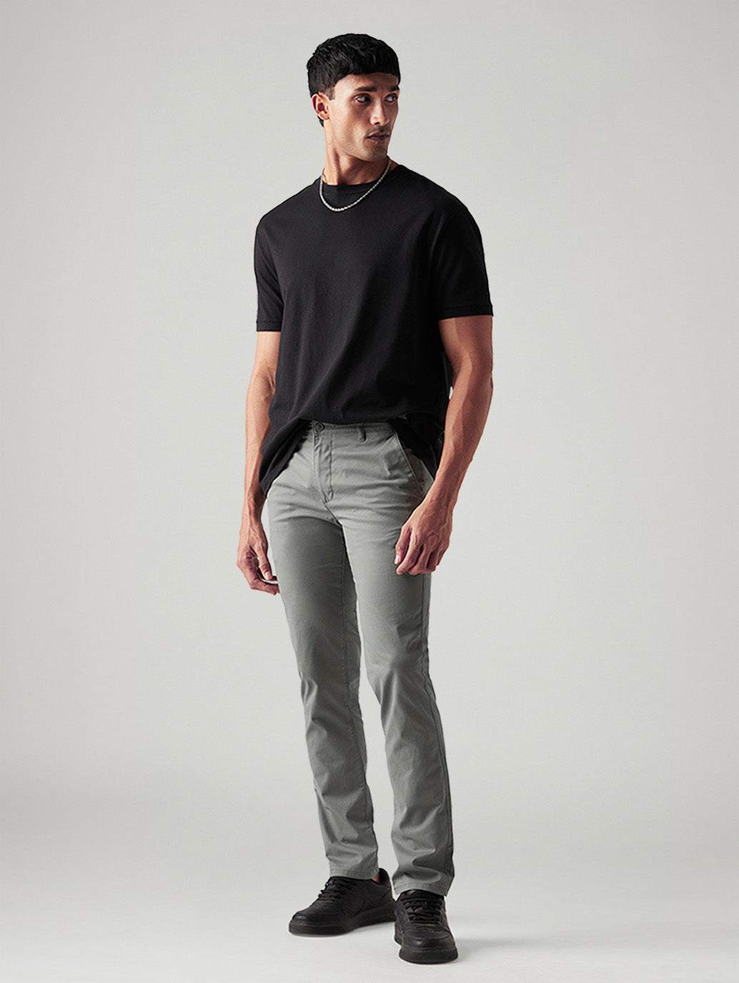 Men's 511 Grey Slim Fit Mid Rise Chinos