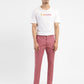 Men's 512 Pink Slim Tapered Fit Chinos - ModelFront View