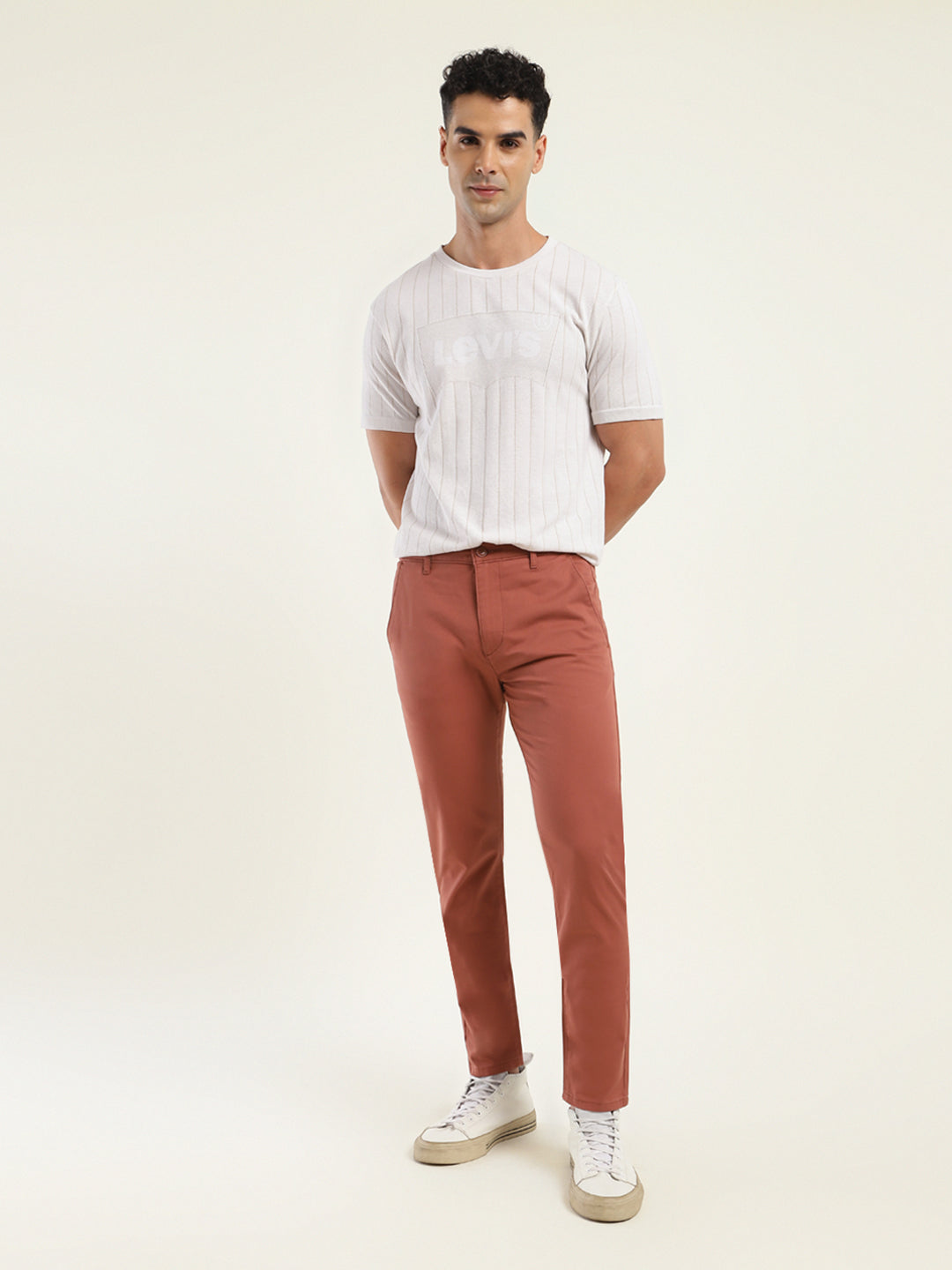 Men's 512 Slim Tapered Fit Brown Chinos - 025e84e3-f371-4511-add1-157a5f218b7d View