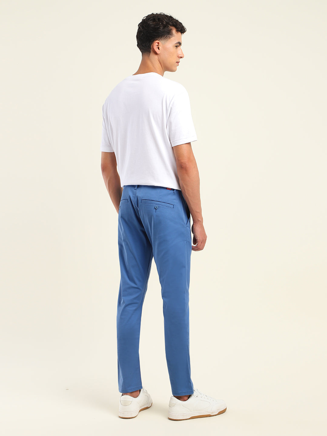 Men's 512 Slim Tapered Fit Blue Chinos - Back View