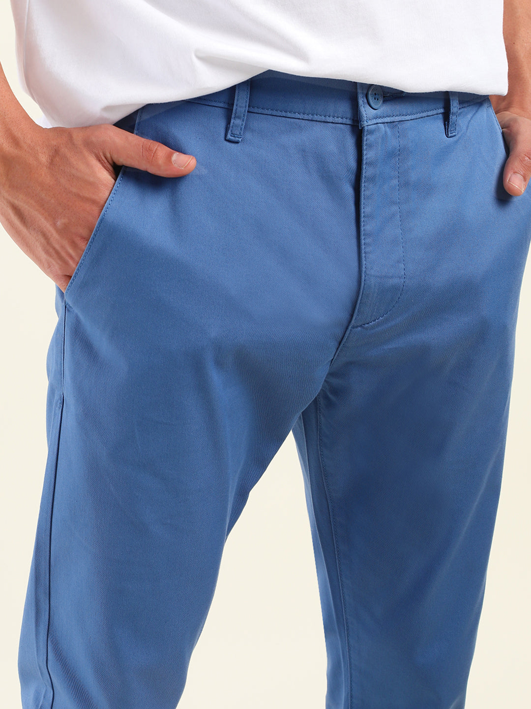 Men's 512 Slim Tapered Fit Blue Chinos - Details View