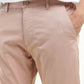 Men's Peach Slim Tapered Fit Trousers - Detail View