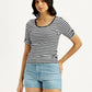 Women's Striped Slim Fit T-Shirt - Styleshot View