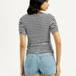 Women's Striped Slim Fit T-Shirt - Back View