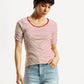 Women's Striped Slim Fit T-Shirt - Styleshot View