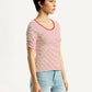 Women's Striped Slim Fit T-Shirt - Side View
