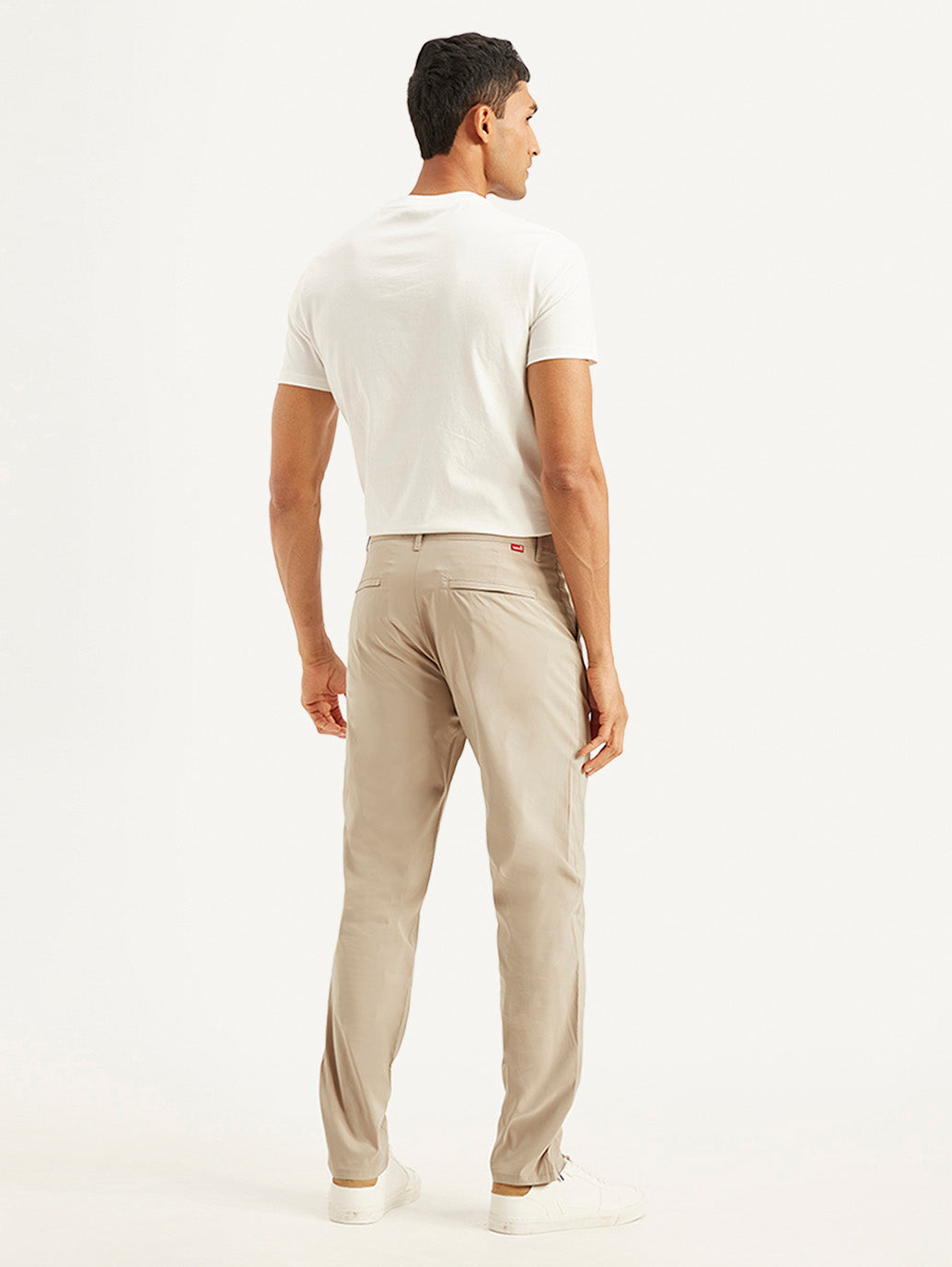 Men's Beige Regular Fit Trousers - aa9511d9-1a68-481e-ae64-93e339f2db4e View