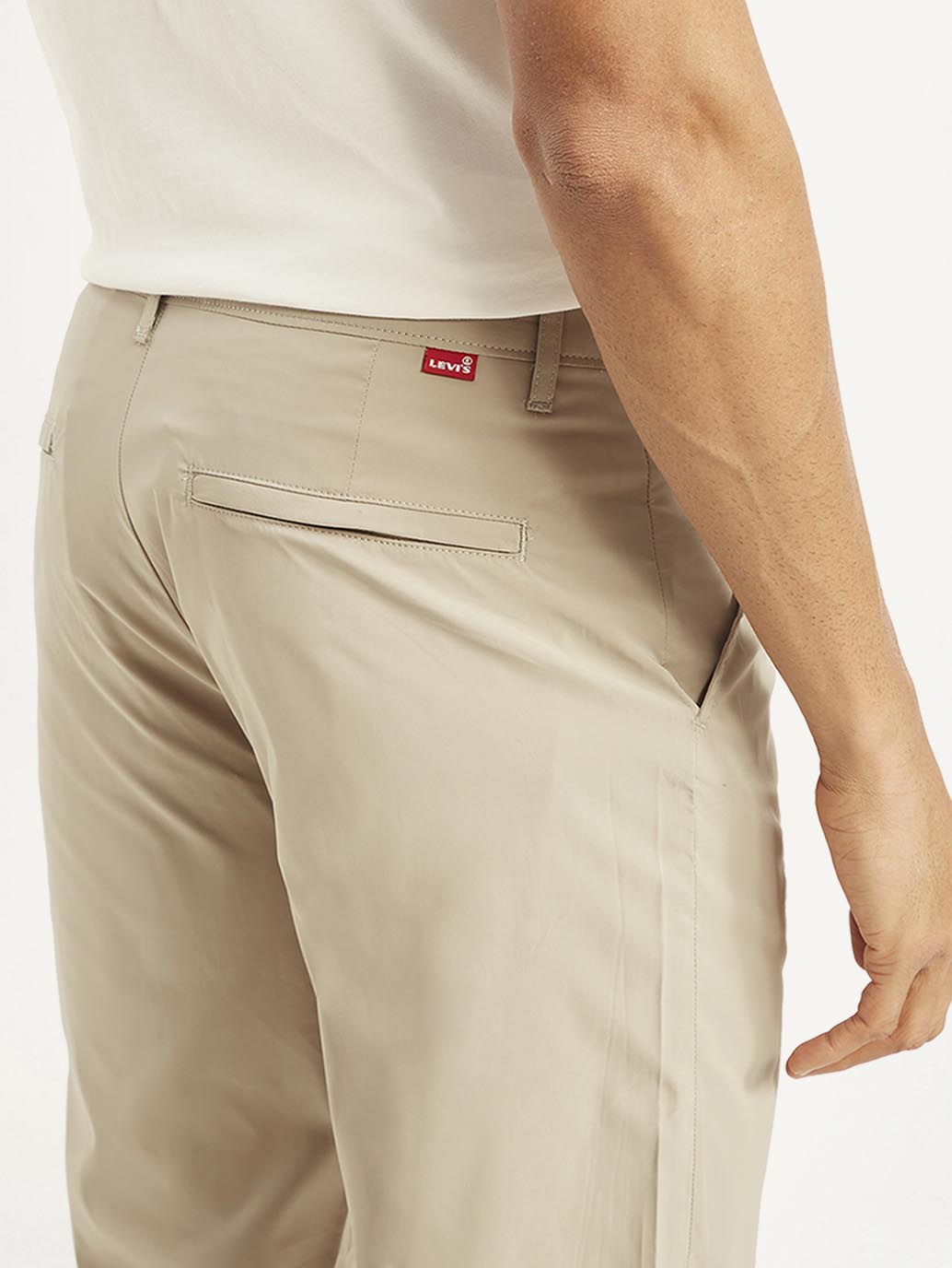 Men's Beige Regular Fit Trousers - 95c045d8-316f-43c3-8e17-c4292c2b6d3f View