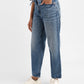 Women's 94 Blue Baggy Wide Leg Fit High Rise Jeans - 1f9d5bb8-06bd-4d40-bb4b-bdd7ada816af View