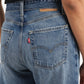 Women's 94 Blue Baggy Wide Leg Fit High Rise Jeans - 3b5e9db0-6031-4dd1-8f62-1136bc0df729 View