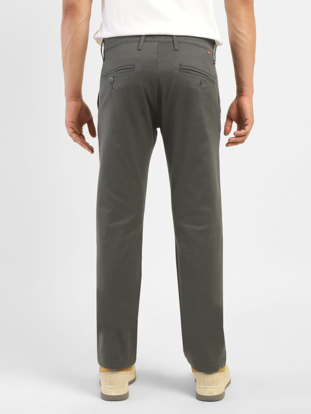 Men's Grey Slim Fit Trousers - dffc8423-3af6-458a-8d93-536c666fab3e View