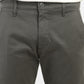 Men's Grey Slim Fit Trousers - FrontDetails View