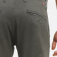 Men's Grey Slim Fit Trousers - BackDetails View
