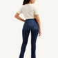 Women's Redloop 724 Blue Straight Fit Mid Rise Jeans - Back View