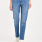 Women's 724 Blue Slim Straight Fit High Rise Redloop Jeans - jpg View