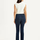 Women's Redloop 724 Dark Blue Straight Fit High Rise Jeans - Back View