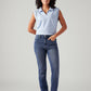 Women's 724 Blue Slim Straight Fit High Rise Redloop Jeans - Front View