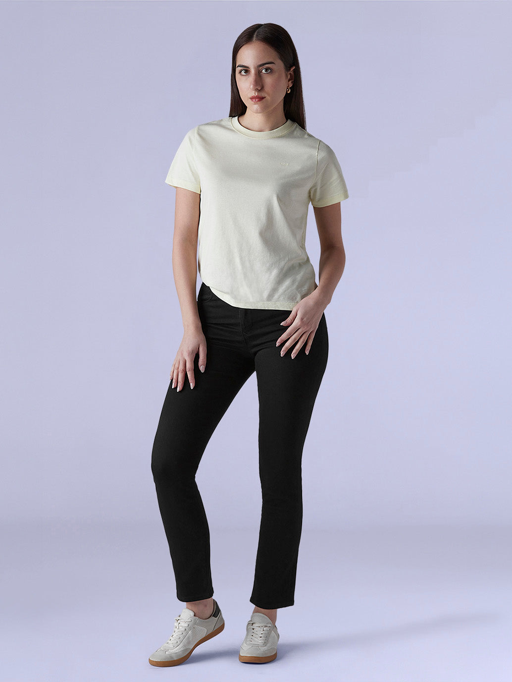 Women's 724 Black Slim Straight Fit High Rise Redloop Jeans